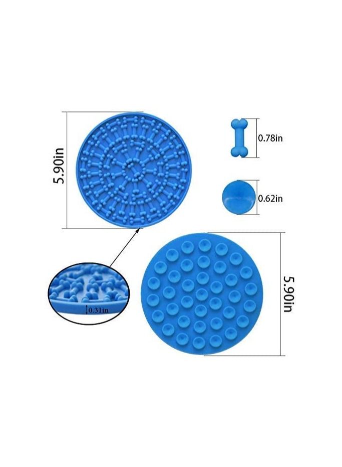 Dog Shower pad, Slow Feeder,Dog Peanut Butter Lick Pad Dog Mat Suctions to Wall for Grooming - Image 4