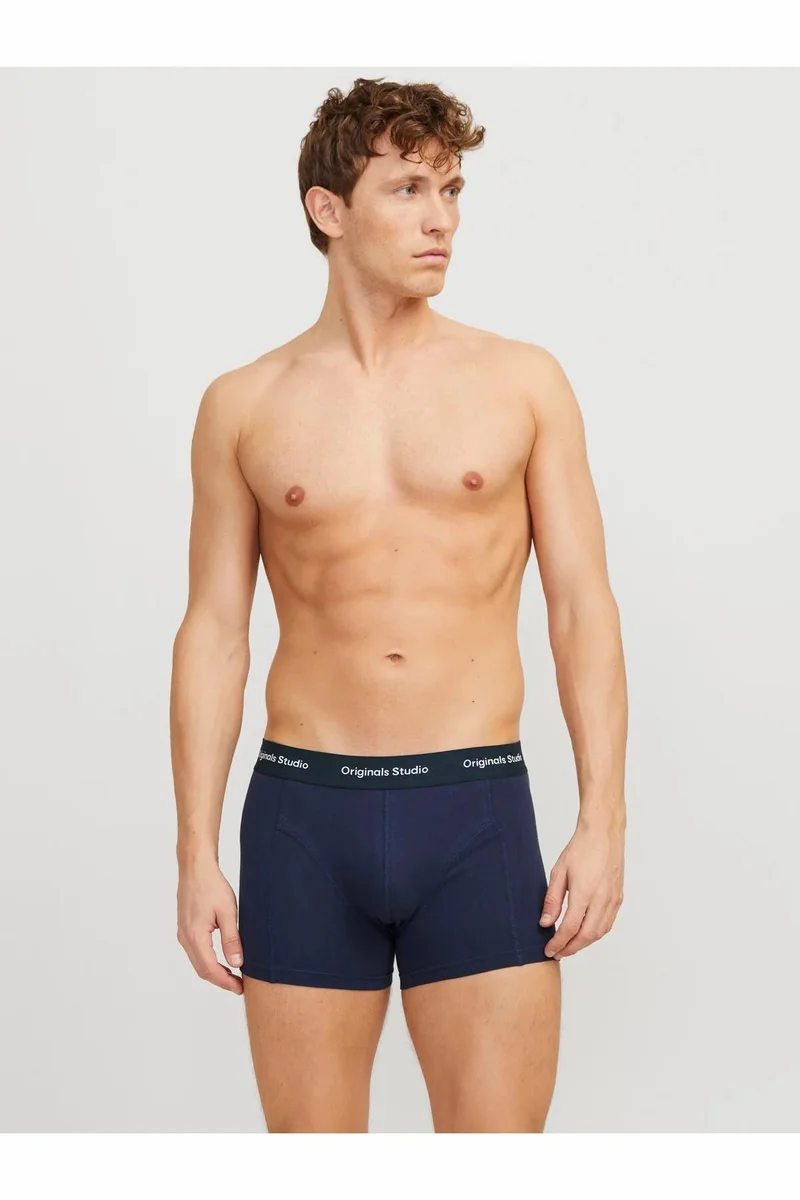 جاك اند جونز 3 Pack of Logo Band Trunks