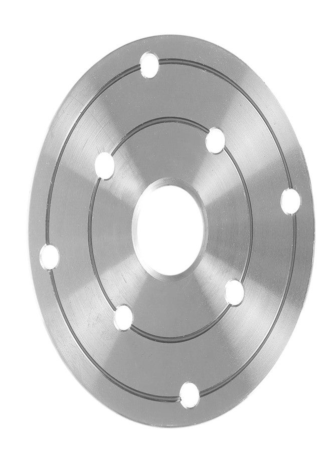 findmall 4 Inch Steel Wood Lathe Face Plate 1 Inch x 8TPI Threaded with Locking Set Screw for Wood Lathe Turning Reversing Lathes - Image 3