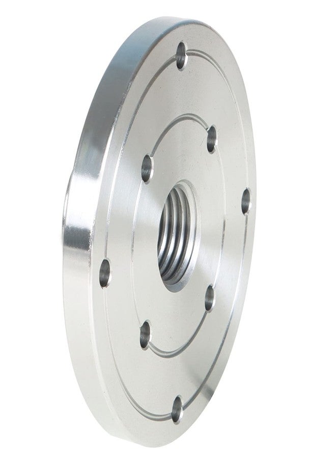 findmall 4 Inch Steel Wood Lathe Face Plate 1 Inch x 8TPI Threaded with Locking Set Screw for Wood Lathe Turning Reversing Lathes - Image 2