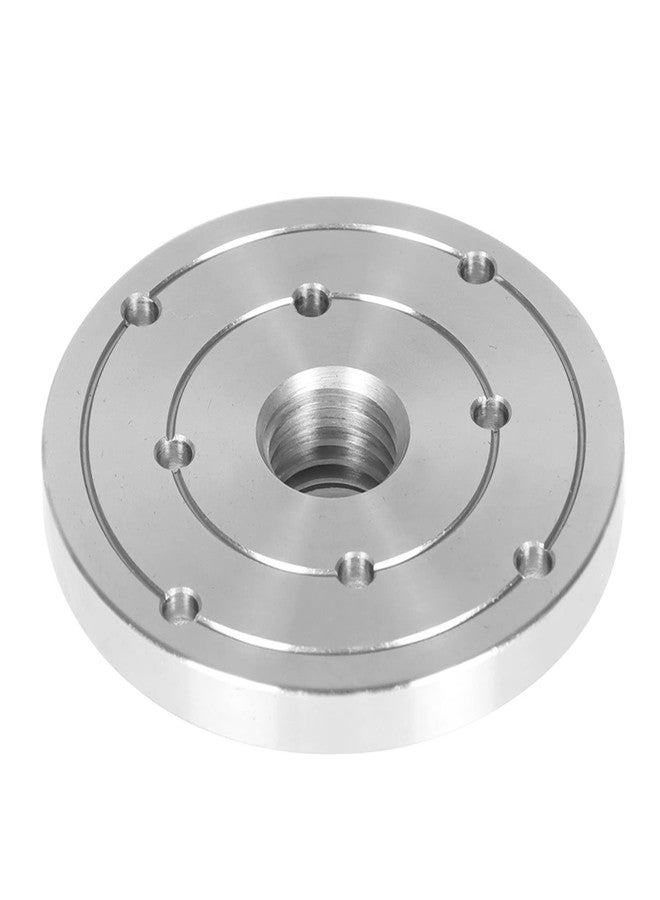 findmall 4 Inch Steel Wood Lathe Face Plate 1 Inch x 8TPI Threaded with Locking Set Screw for Wood Lathe Turning Reversing Lathes - Image 5