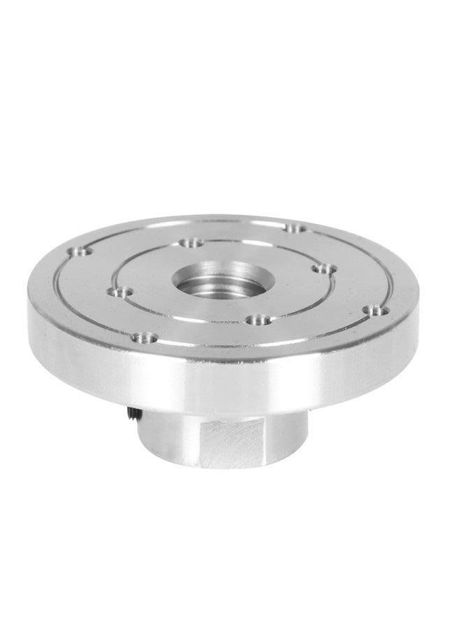 findmall 4 Inch Steel Wood Lathe Face Plate 1 Inch x 8TPI Threaded with Locking Set Screw for Wood Lathe Turning Reversing Lathes - Image 4