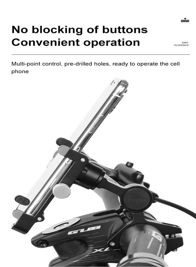 GUB PLUS20 Extended Claws Bicycle Motorcycle Phone Holder One Key Adjust Aluminum Bike Handlebar Mount Waterproof Phone Case Mobile Phone Mount - Image 5