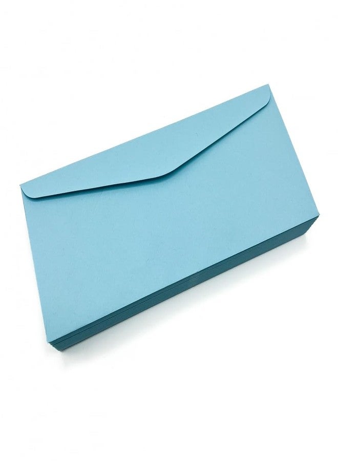 Limited Papers (TM) No. 10 Regular Standard Mailing Envelope - Pastel - Soft - 24 Pound (4.8 inch x 9.5 inch) - Announcement, Invoices, Checks, Letters, Contracts, Business Envelopes (Blue, 100) - Image 1