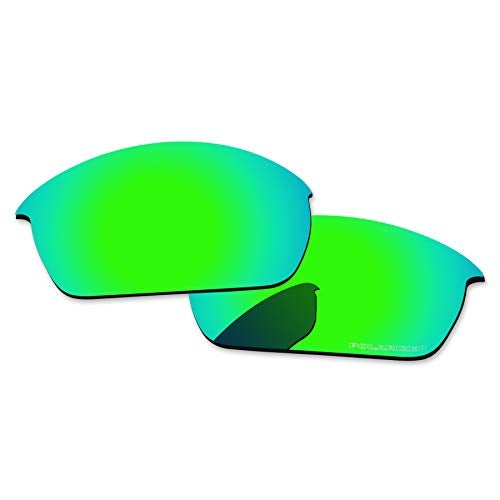 PapaViva Replacement Lenses for Oakley Flak Jacket OO9008 Sunglasses Bluish Green Polarized - Image 3