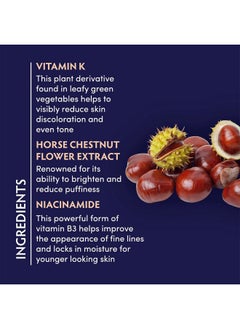 Naturopathica Naturopathica Vitamin K Brightening Eye Complex, Daily Eye Cream for Dark Circles and Puffy Eyes, Under Eye Cream to Help Firm and Revitalize Tired Eyes, 0.5 fl oz  - Image 3
