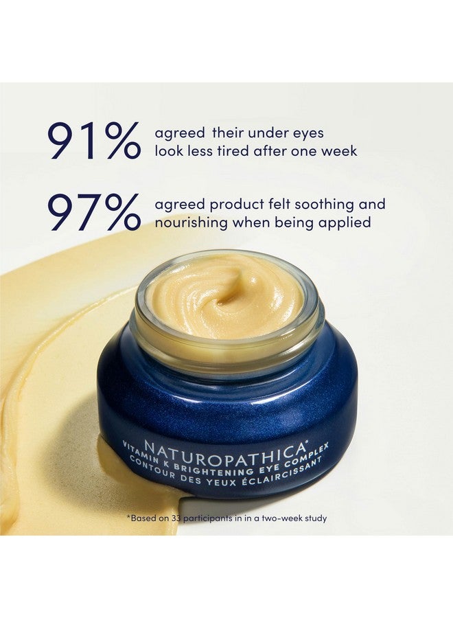 Naturopathica Vitamin K Brightening Eye Complex, Daily Eye Cream for Dark Circles and Puffy Eyes, Under Eye Cream to Help Firm and Revitalize Tired Eyes, 0.5 fl oz - Image 4