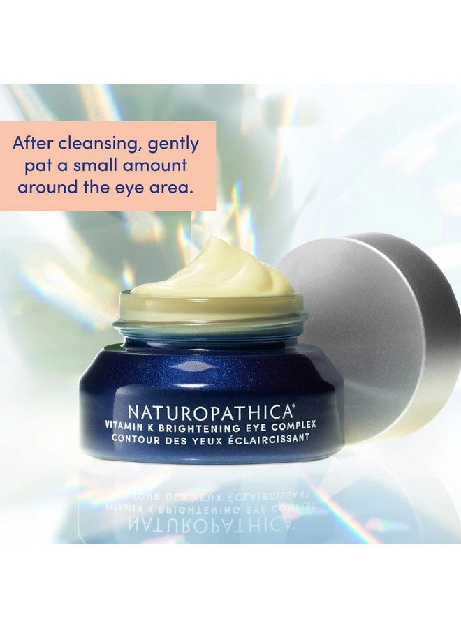 Naturopathica Vitamin K Brightening Eye Complex, Daily Eye Cream for Dark Circles and Puffy Eyes, Under Eye Cream to Help Firm and Revitalize Tired Eyes, 0.5 fl oz - Image 5