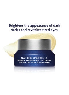 Naturopathica Naturopathica Vitamin K Brightening Eye Complex, Daily Eye Cream for Dark Circles and Puffy Eyes, Under Eye Cream to Help Firm and Revitalize Tired Eyes, 0.5 fl oz  - Image 2