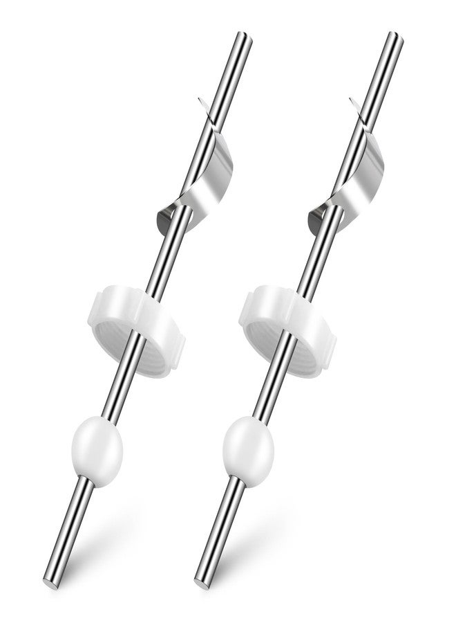 Dreyoo 2 Pack 6-1/4 inch Bathroom Lavatory Faucet Pop Up Ball Rod, Pivot Rod Replacement for 86783 and PP941-652, Compatible with Price Pfister Bathroom Sink Pop up Stopper, Ball 0.6 Inch, Chrome - Image 1