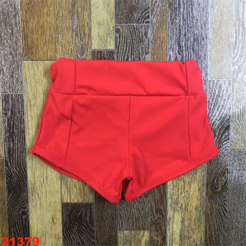 Boutique Export Infant Kidsren'S Clothing Girls Red Yoga Sports Shorts - Image 2