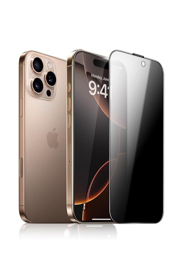 واقي شاشة زجاجي للخصوصية لهاتف iPhone 16 Pro MAX مصنوع من الزجاج المقوى - Image 1