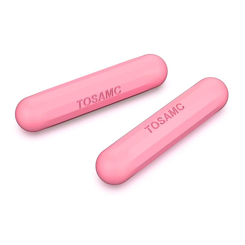 TOSAMC 3lb Weights for Women at Home Set of 2, Small Pink Hand Weights, Dumbbell Set for Walking, Exercise & Yoga - Image 1