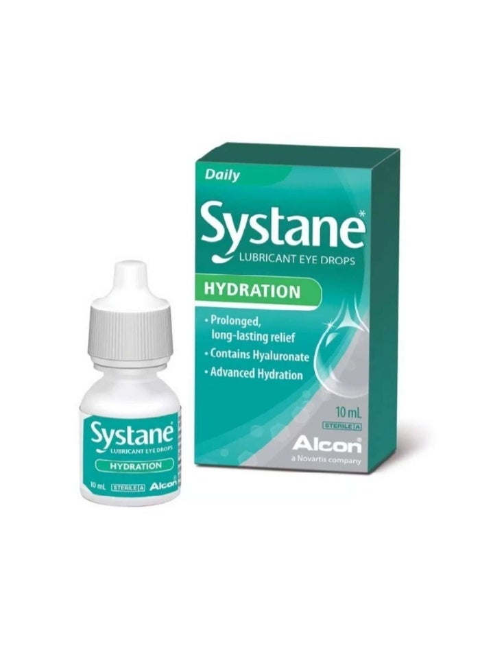 SYSTANE Hydration Lubricant Eye Drops, 10ml - Intensive Moisture for Dry Eye Relief