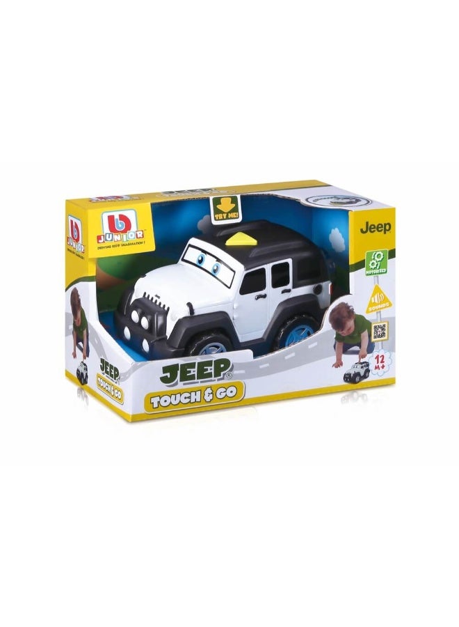 BB Junior Jeep Touch & Go Jeep Wrangler Toy (White) - Image 3