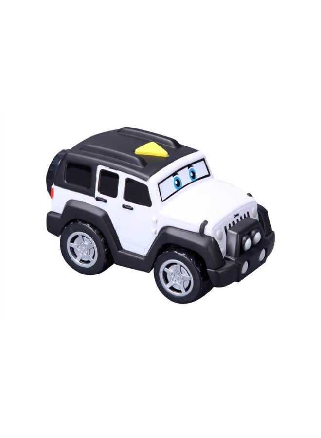 BB Junior Jeep Touch & Go Jeep Wrangler Toy (White) - Image 4