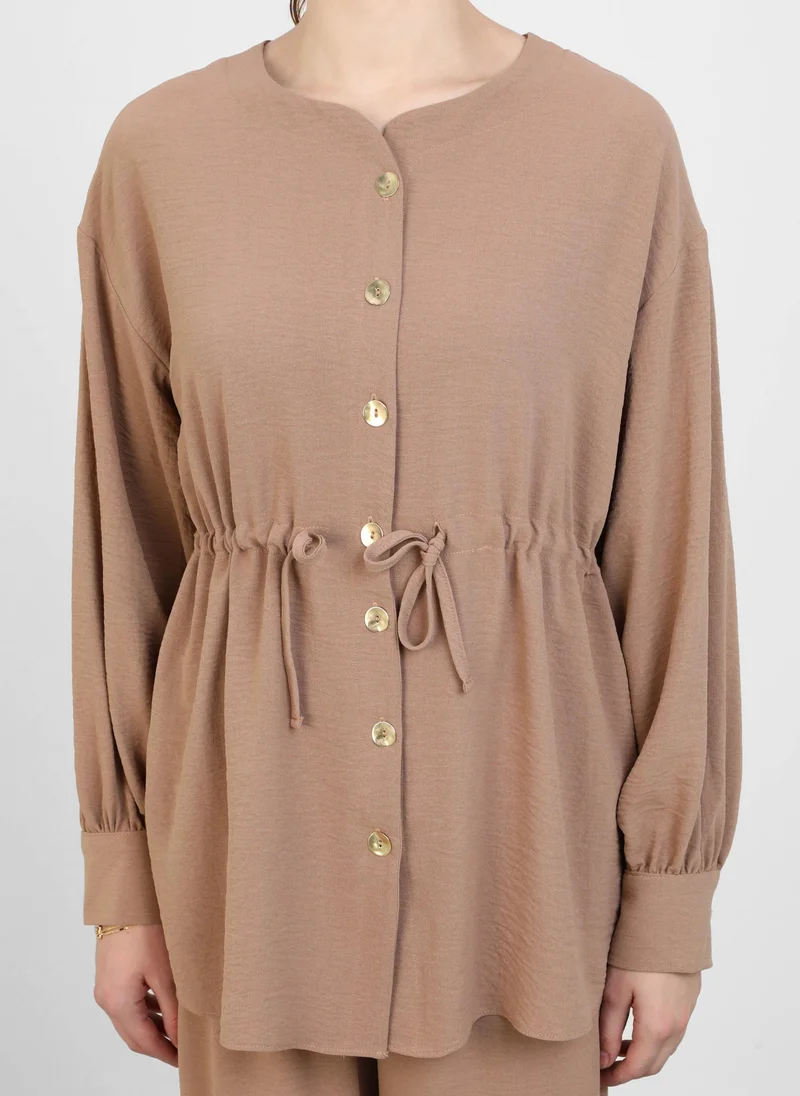 Refka by modanisa Milky Brown - Suit - Refka