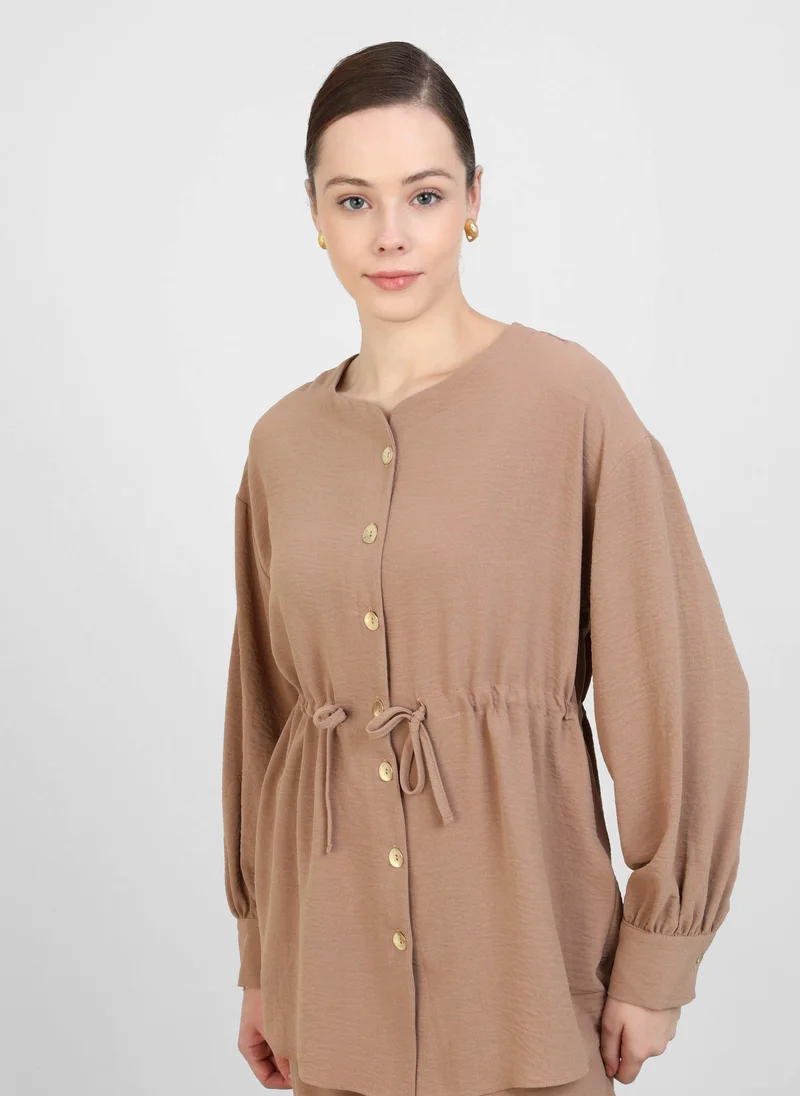 Refka by modanisa Milky Brown - Suit - Refka