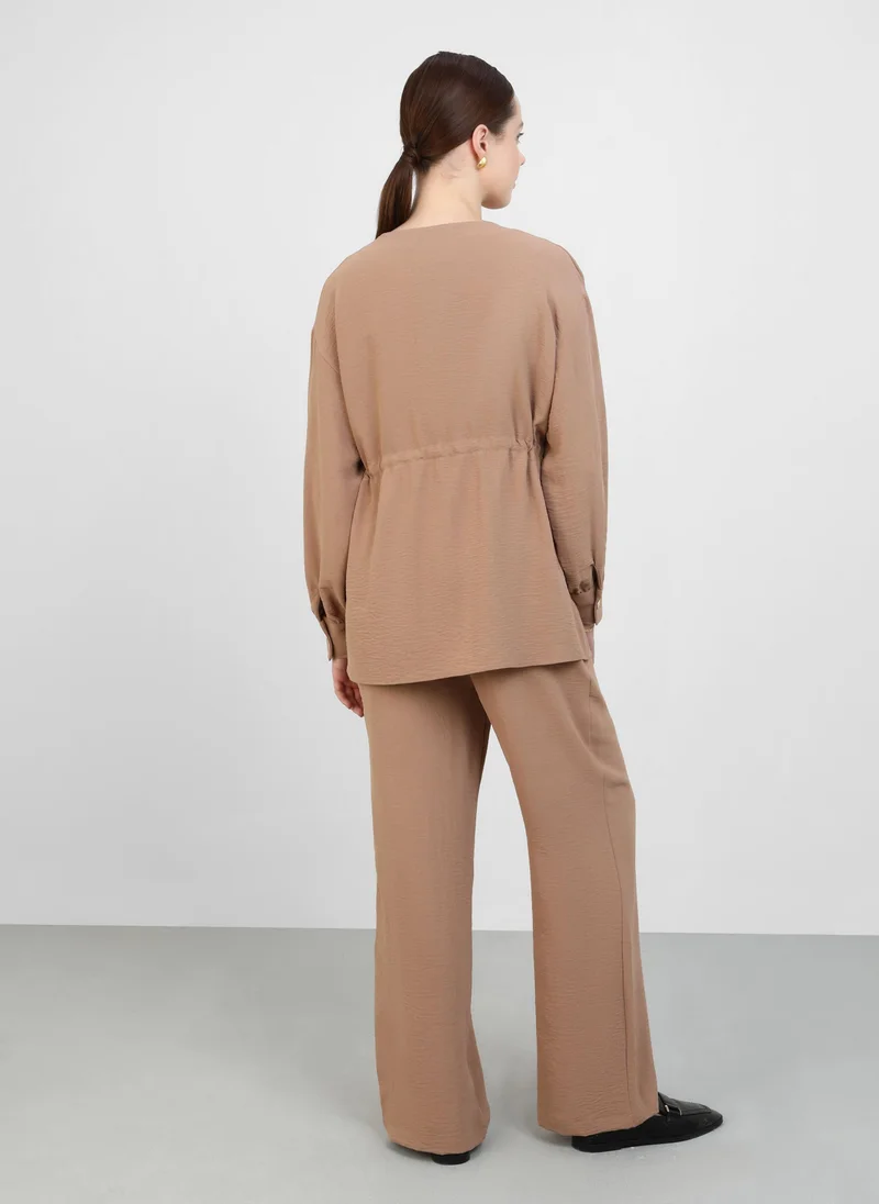 Refka by modanisa Milky Brown - Suit - Refka