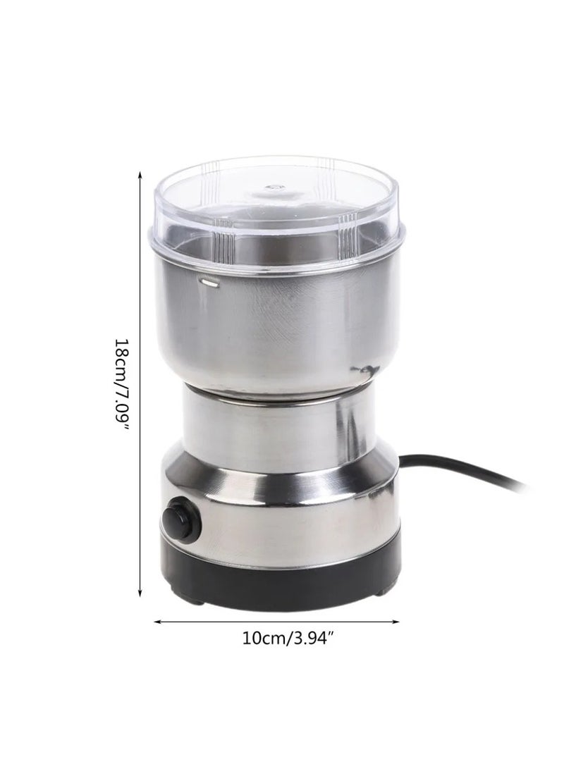 Electric Grinder 4 Blades Transparent Lid Small Electric Coffee Bean Mill For Herbs Grains Coffee Bean Mill  - Image 4