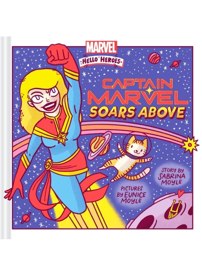 Captain Marvel Soars Above A Marvel Hello Heroes Book - Hardback