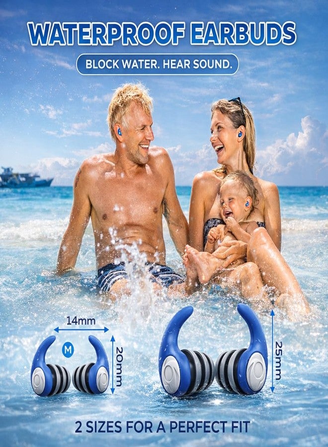 ANANJY Waterproof Swimming Ear Plugs for Kids - 2 Pairs of Reusable Soft Silicone Swim Earplugs,Ear Protection for Children (4-12 Years Old) - Ideal for Surfing, Diving, Pool, Showering, and Water Sports - Image 4