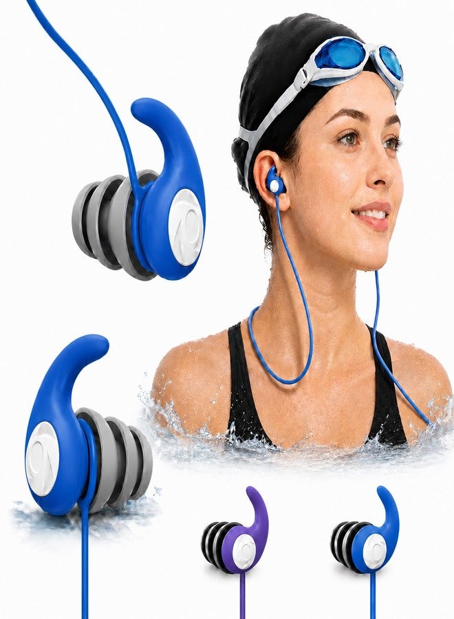 ANANJY Waterproof Swimming Ear Plugs for Kids - 2 Pairs of Reusable Soft Silicone Swim Earplugs,Ear Protection for Children (4-12 Years Old) - Ideal for Surfing, Diving, Pool, Showering, and Water Sports - Image 1