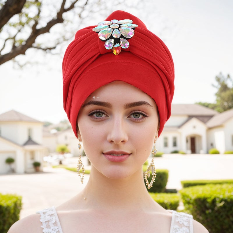 New Turban Cap Space Layer Melon Drill African Indian Hat - Image 4