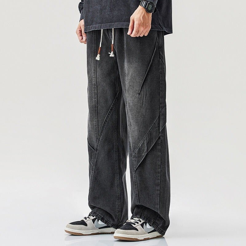 Unisex Classic Denim Jeans Loose Fit Daily Outdoor Wear - Image 1