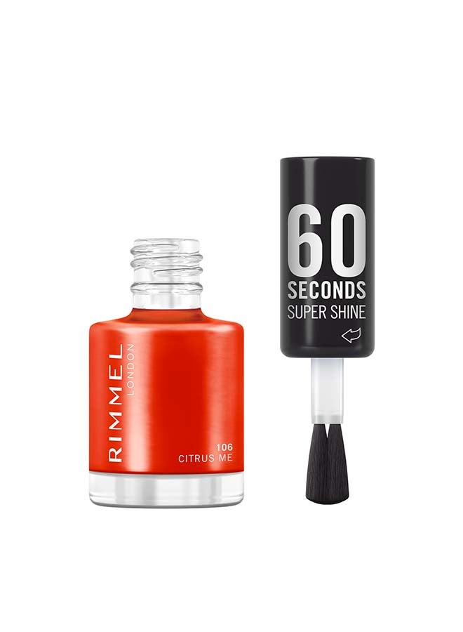 RIMMEL LONDON طلاء أظافر سوبر شاين في 60 ثانية - 106 - سيتروس مي، 8 مل - Image 1