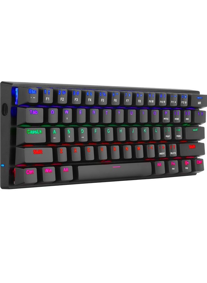 Rock Pow 61keys RGB Backlit Wired Mechanical Gaming Keyboard, Mini Keyboard, Waterproof for PC/Mac Gamer - Image 2