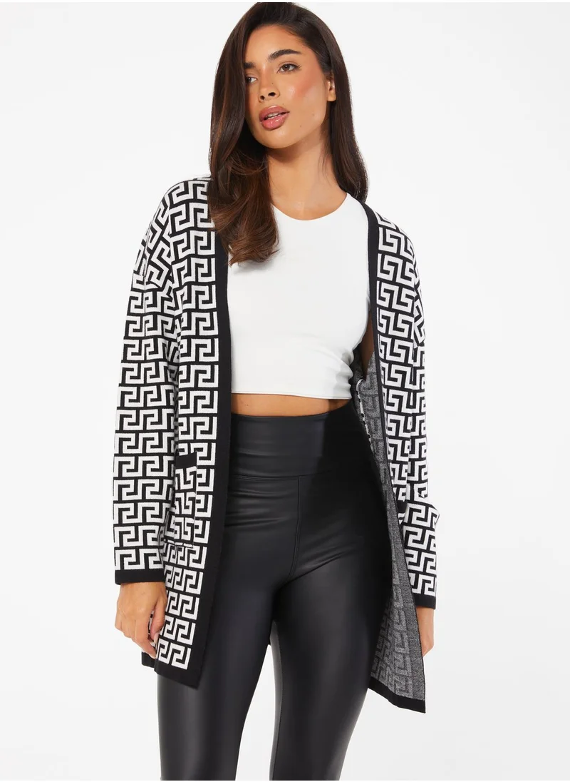 QUIZ Knitted Cardigan