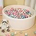 TRENDPLAY Star Ball Pit Balls 200 for Toddlers Ball Pit Ball Shapes for Boys Girls Fun Birthday Party Christmas Decoration Cream Colors Pink Blue White - Image 4