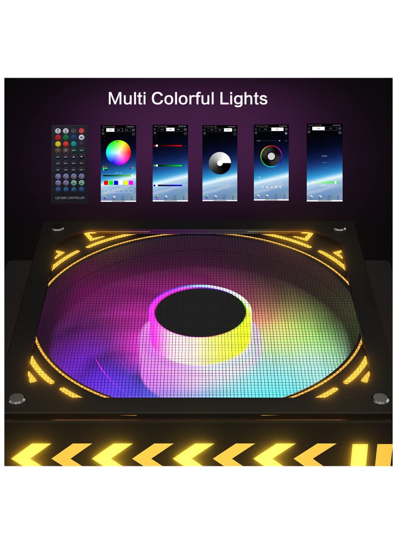 Cooling Fan LED for X Xbox Series, Cooling Fan for Xbox Series X with LED RGB Light, USB Powered and Remote Control or App Control, Various Colorful LED Lights, Low Noise, Xbox Series X