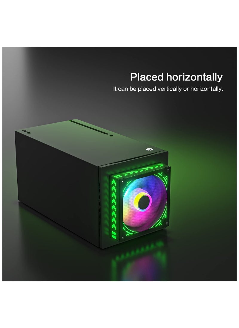 Cooling Fan LED for X Xbox Series, Cooling Fan for Xbox Series X with LED RGB Light, USB Powered and Remote Control or App Control, Various Colorful LED Lights, Low Noise, Xbox Series X