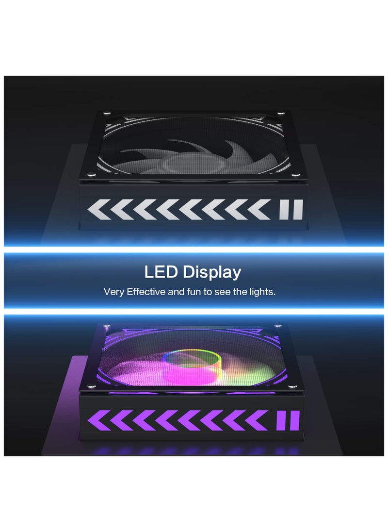 Cooling Fan LED for X Xbox Series, Cooling Fan for Xbox Series X with LED RGB Light, USB Powered and Remote Control or App Control, Various Colorful LED Lights, Low Noise, Xbox Series X