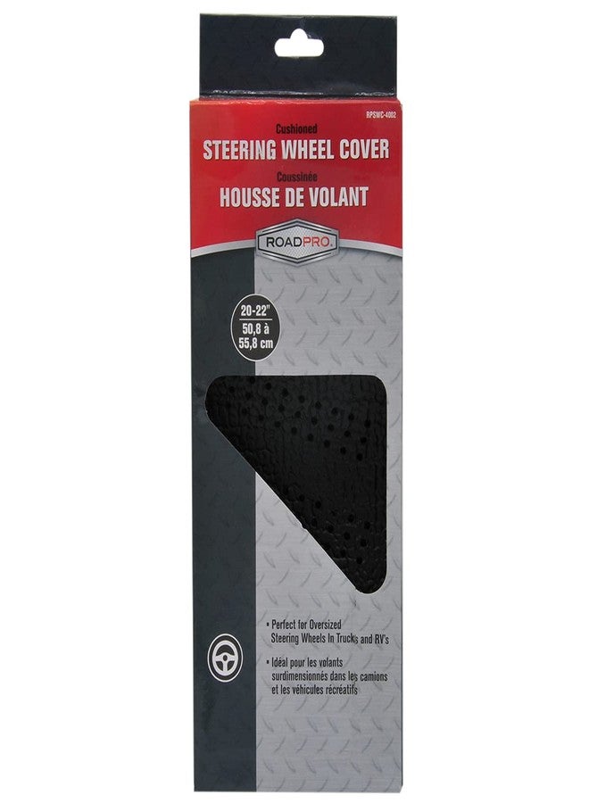 RoadPro RPSWC-4002 Black Cushioned Steering Wheel Cover - Image 2