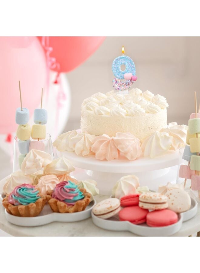 Heart Balloon Number Candles, Cake Decorations, Perfect for Girls' and Women's Parties, Anniversary Celebrations (Number 9) - Image 3