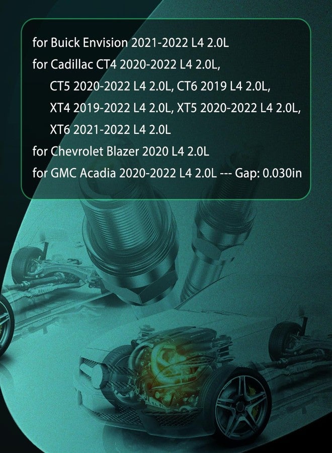 SCITOO Set of 4 iridium Spark Plugs Replacement for Nissan Altima 2013-2018, Rogue 2014-2020, 2.5L Replace 94702 - Image 3