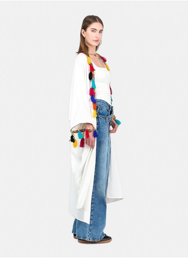 Clue Kimono with Colorful Tassels  - Image 2