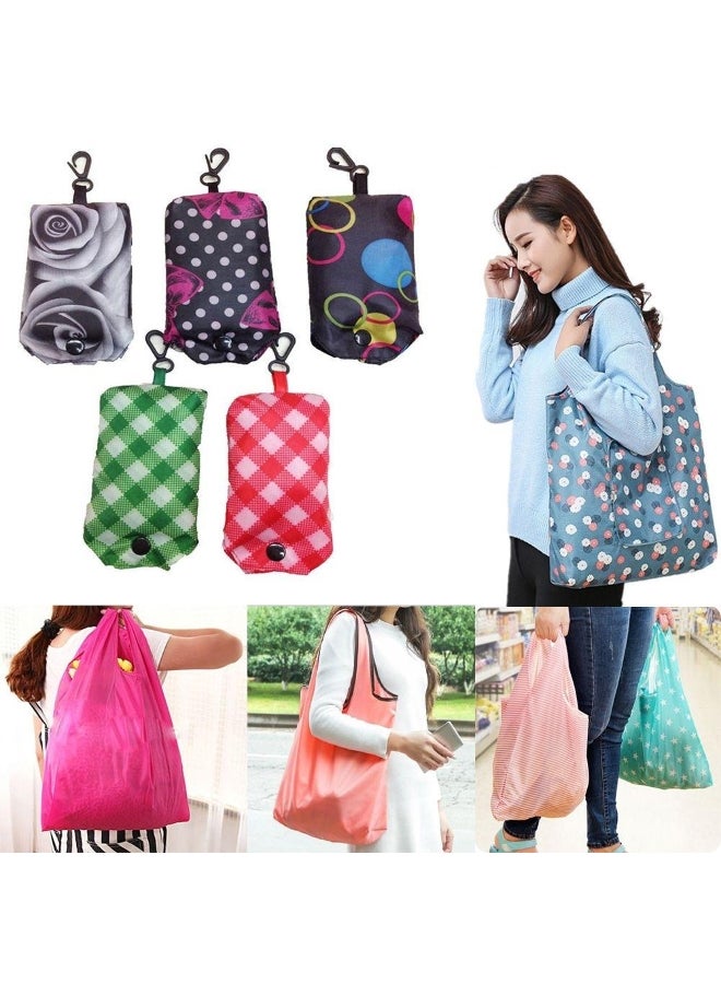 Random Sent Fashion Recycle Travel Folding Reusable Eco Tote Pouch Shopping Bag Handbags  - Image 2