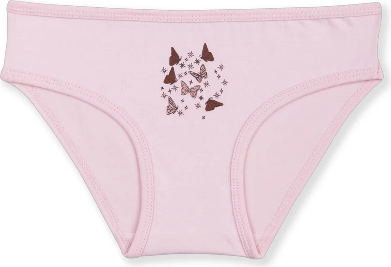 Baykar Girls Cotton Colorful Printed Bikini Panties 3-Pack 5340 Colorful
