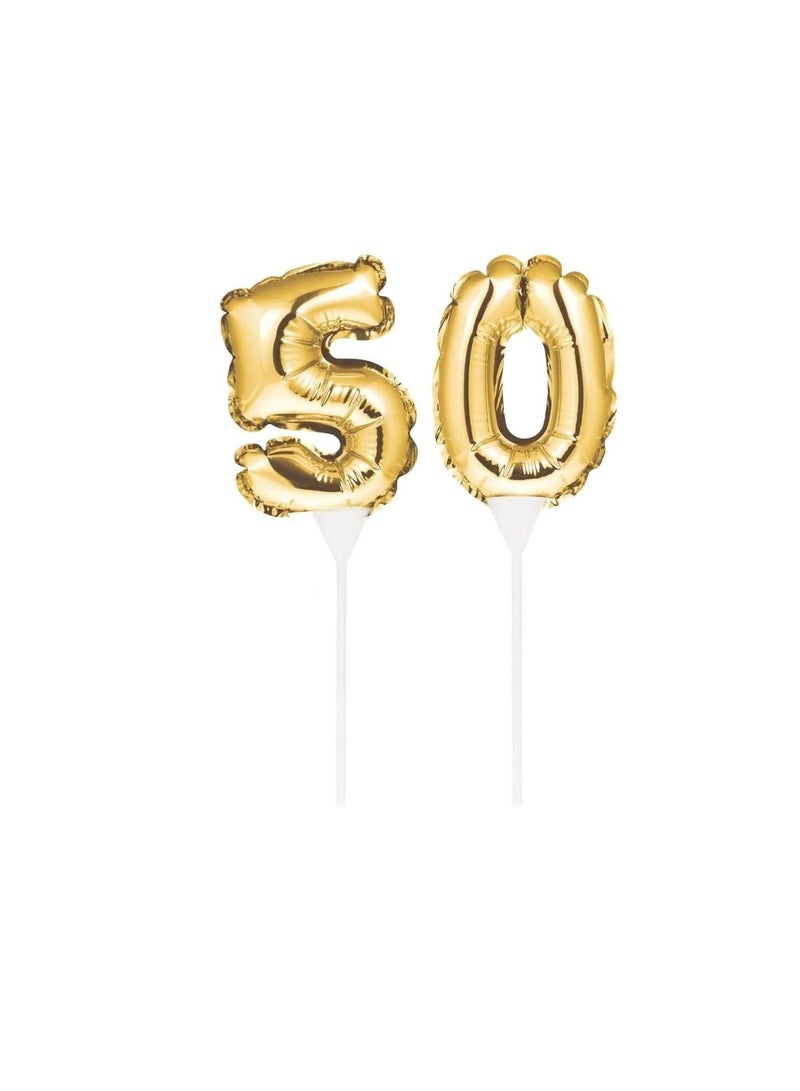 توبر بالون كيك 50 جولد - Image 2