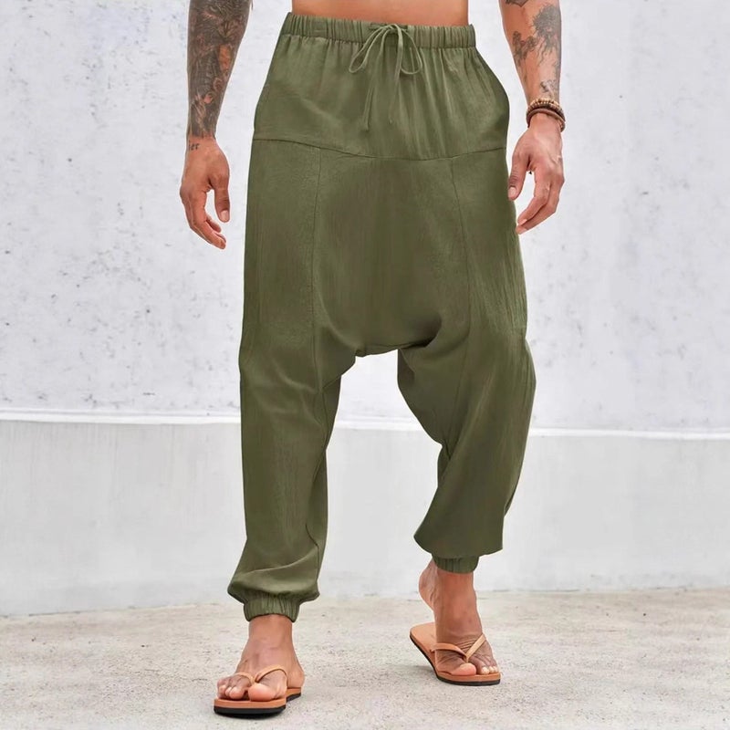 Men's Casual Loose Fit Drawstring Jogger Pants - Image 2