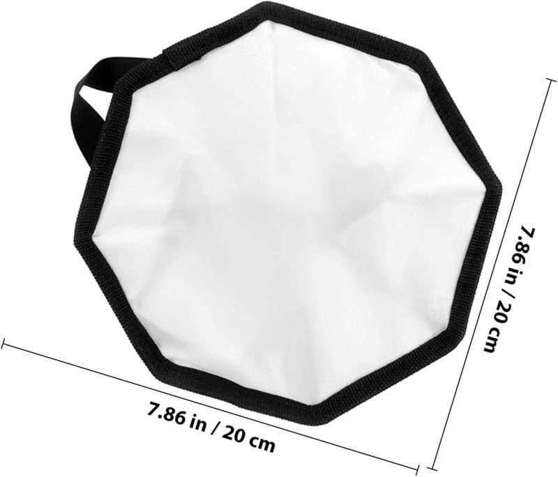Portable Octagonal Softbox For Camera Flash Black White Iron Frame Natural Lighting - Image 3