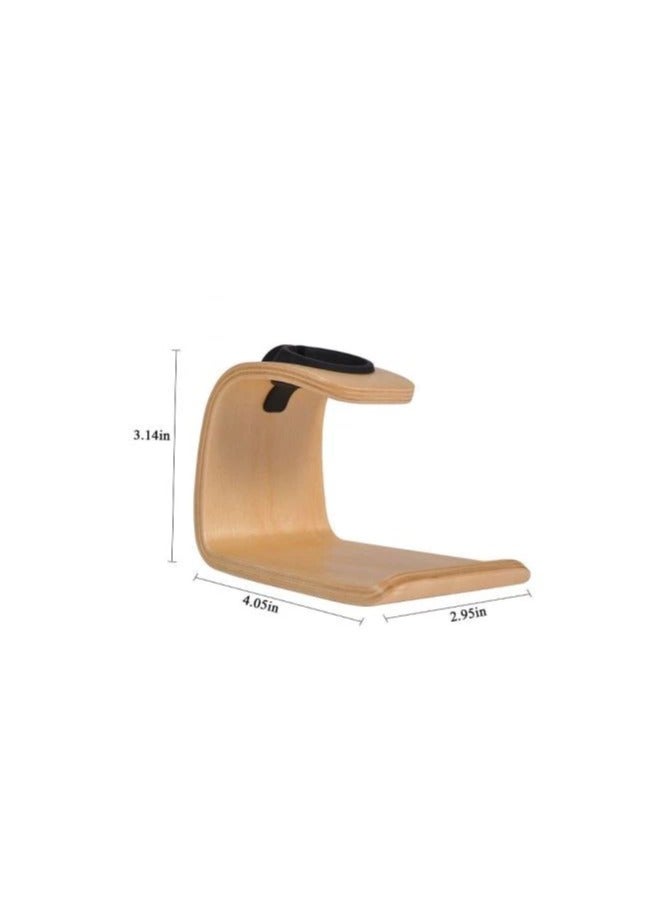 SAMDI Wooden Apple Watch Charging Stand Birch Wood Desktop Dock SD-007Bi - Image 4