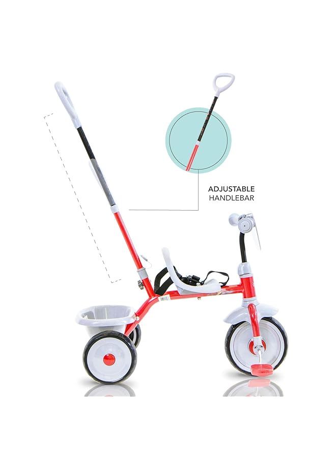 سبارتان سيارة دراجة ثلاثية العجلات مع قضيب دفع - Image 4