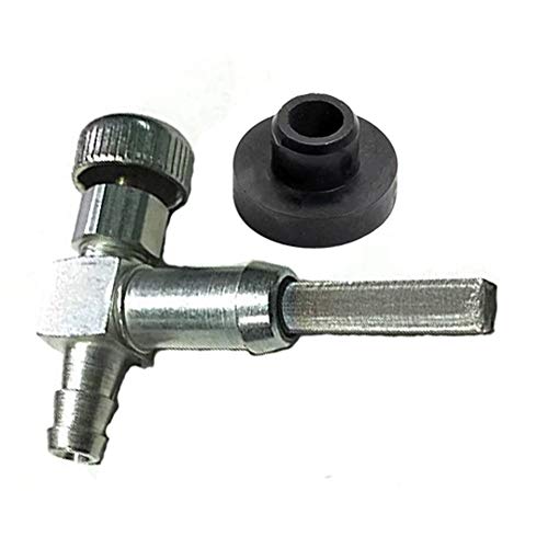 DFuerdivn Fuel gas tank Grommet and Shut off valve for Generators Craftsman Coleman Generac 33/64" Fuel Tank Hole - Image 1