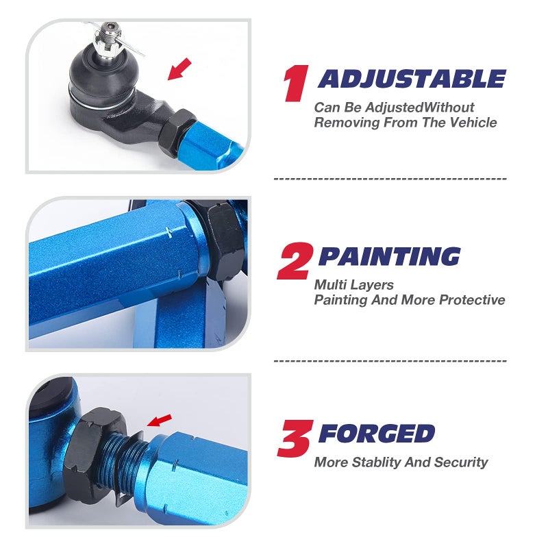 KSP PERFORMANCE KSP Accord TSX Camber Arms  Adjustable Alignment Camber Toe -2 to +4 Angle Camber Arm fit for Pilot Odessey  Rear Suspension Camber Kits Compatible with Honda TSX MDX - Image 3