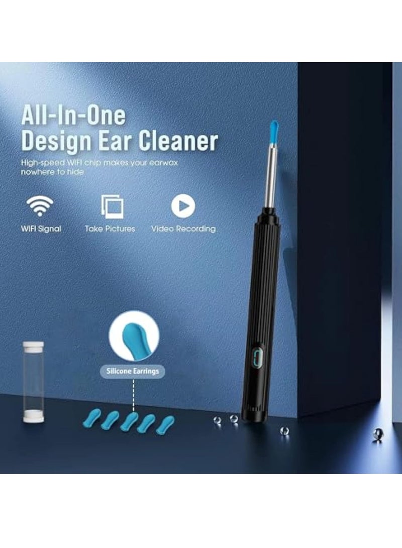 Arabest Ear Wax Removal Tool Camera Kit, Ear Cleaner Earwax Removal Kit with Camera and Light, Ear Wax Cleaner with 1080P Ear Camera for iOS & Android Black - Image 5